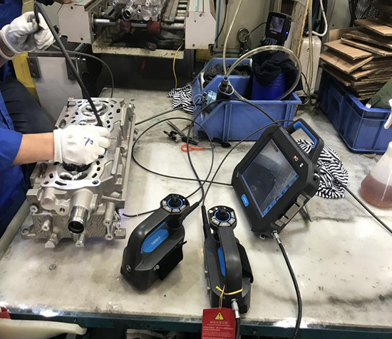 SIE百萬像素工業內窺鏡鑄造分廠、鑄造廠、精加工廠演示現場