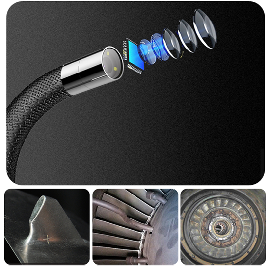 亞泰光電QIE系列高清內(nèi)窺鏡像素高達兩百萬，內(nèi)窺鏡成像高清