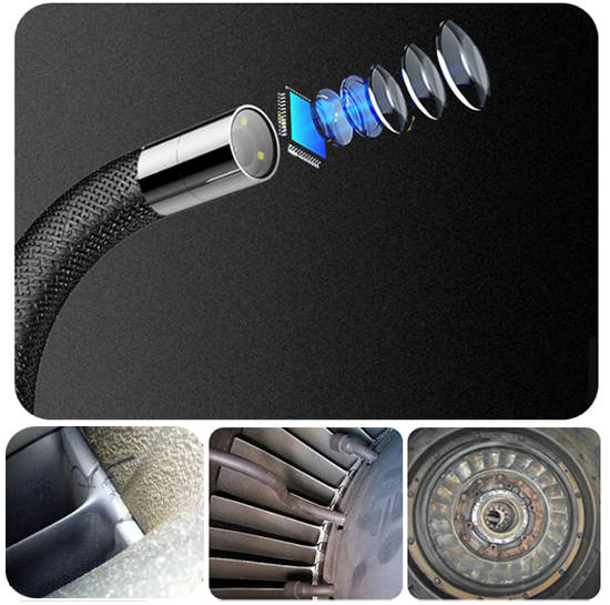 亞泰光電QIE系列高清內(nèi)窺鏡像素高達(dá)兩百萬(wàn)，內(nèi)窺鏡成像高清